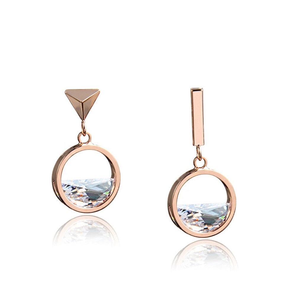 Cora Water Crystal Gold Dainty Earrings